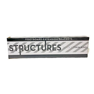 Set of 2 Footboard Extension Bracket Attachment Kit Bolt On For Twin King Black